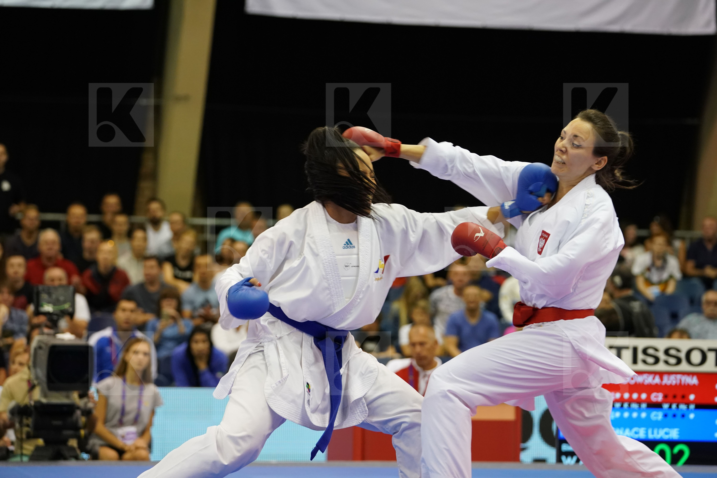 Female Kumite -61kg France Gradowska Justyna Ignace Lucie Poland